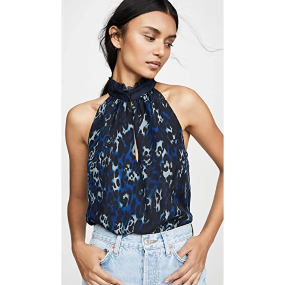 Ramy Brook Allymay Sleeveless Silk
Halter Blouse